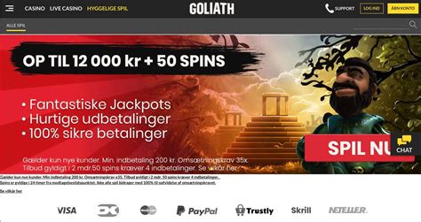 goliath casino dk  Thus, Goliath Ltd is the company that owns Goliath casino, which is their online platform for offering gambling games